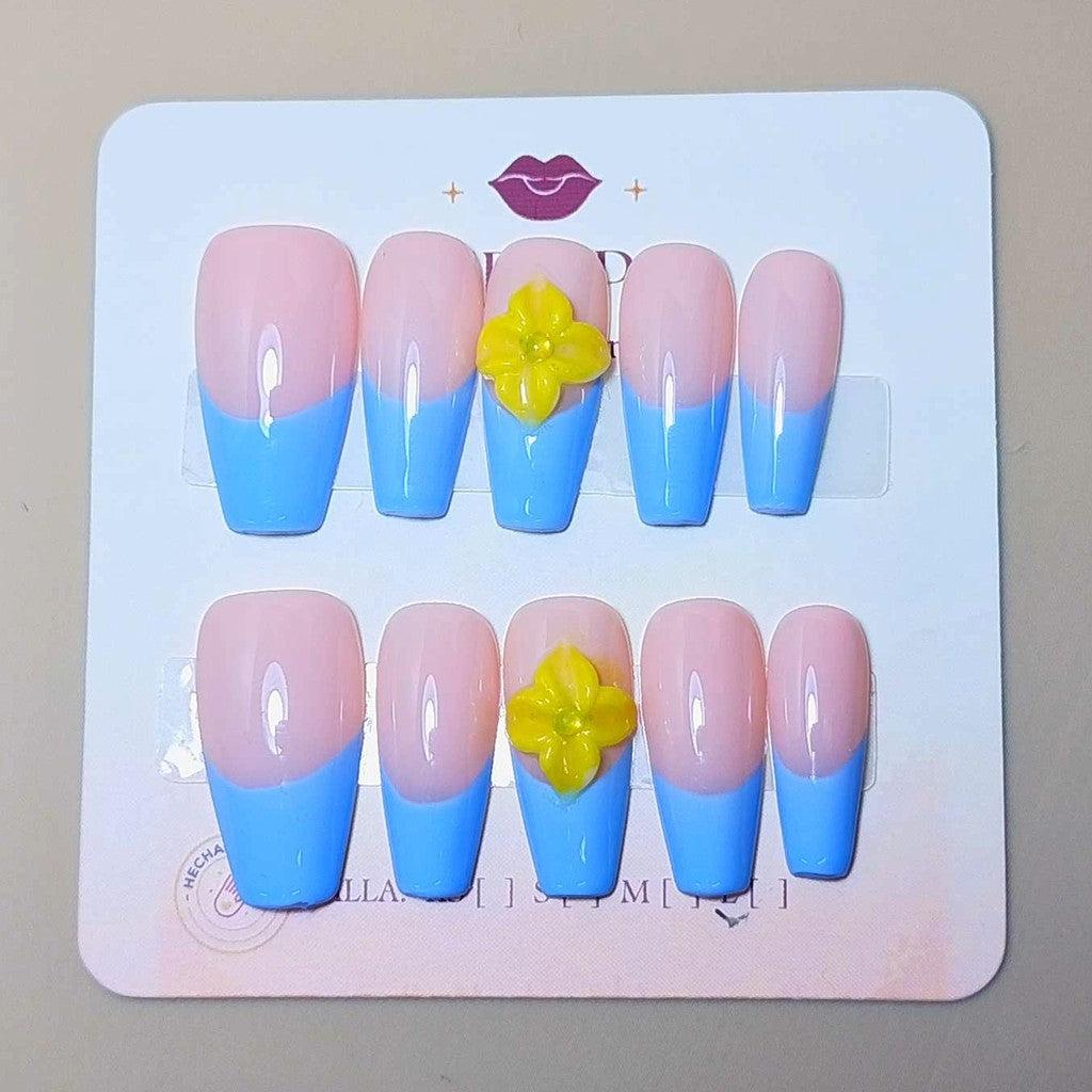 Set Capricho Dorado — uñas press on glam hechas a mano