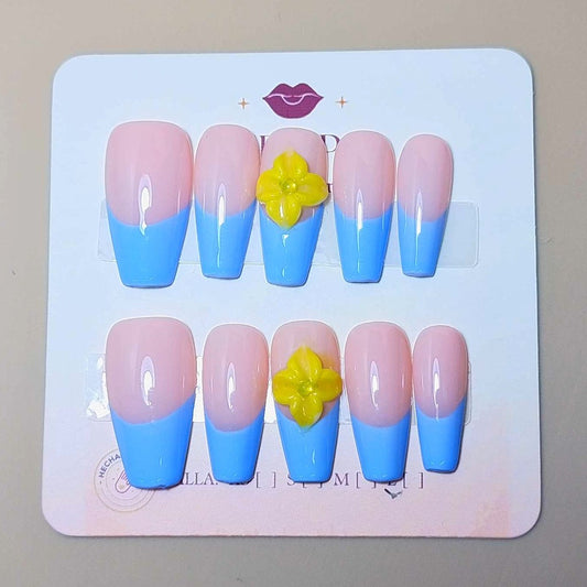 Set Capricho Dorado — uñas press on glam hechas a mano