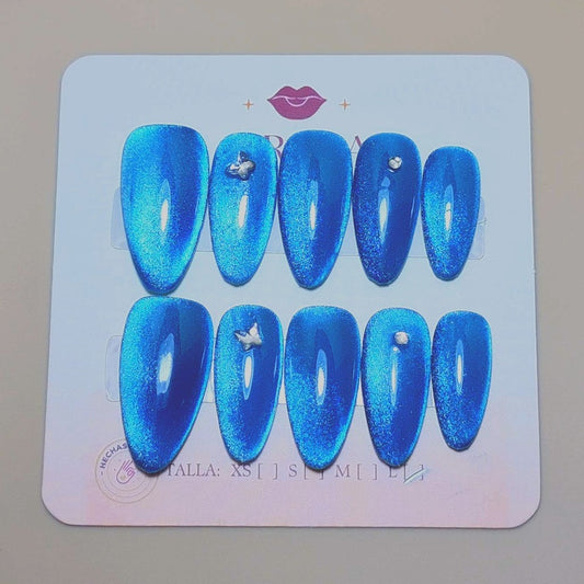 Set Capricho Dorado — uñas press on glam hechas a mano