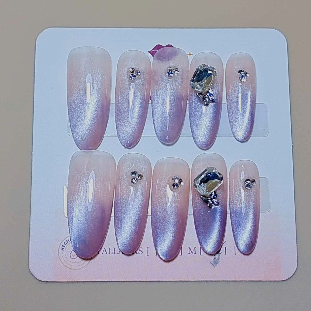 Set Polvo de Hadas — uñas press on glam hechas a mano