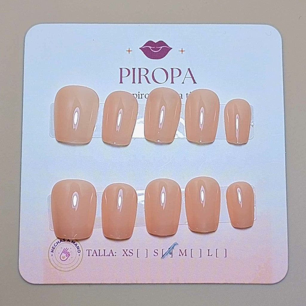 Set Rubor Rosado — uñas press on coquette hechas a mano