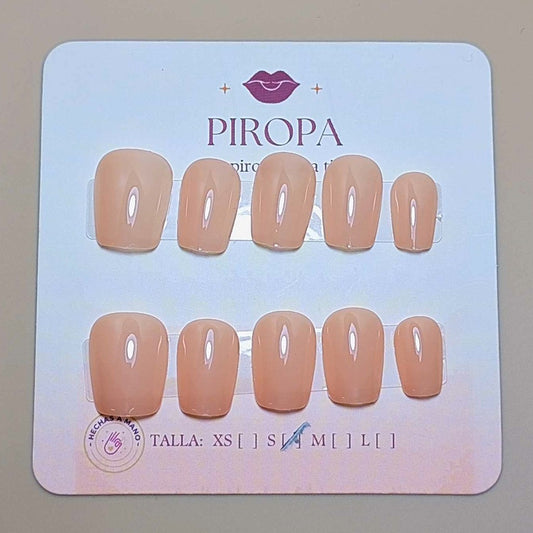 Set Rubor Rosado — uñas press on coquette hechas a mano