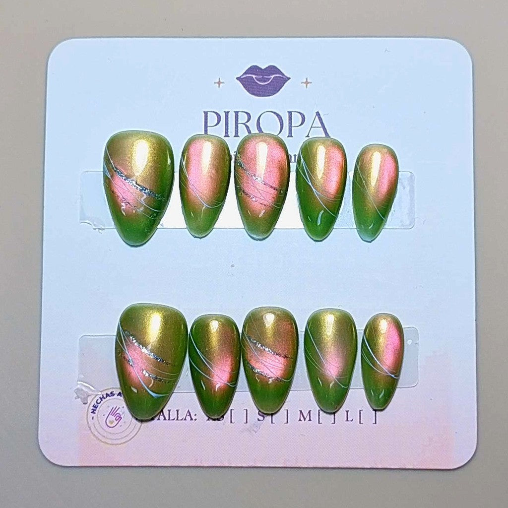 Set Padrera Magica Dulce — uñas press on coquette hechas a mano