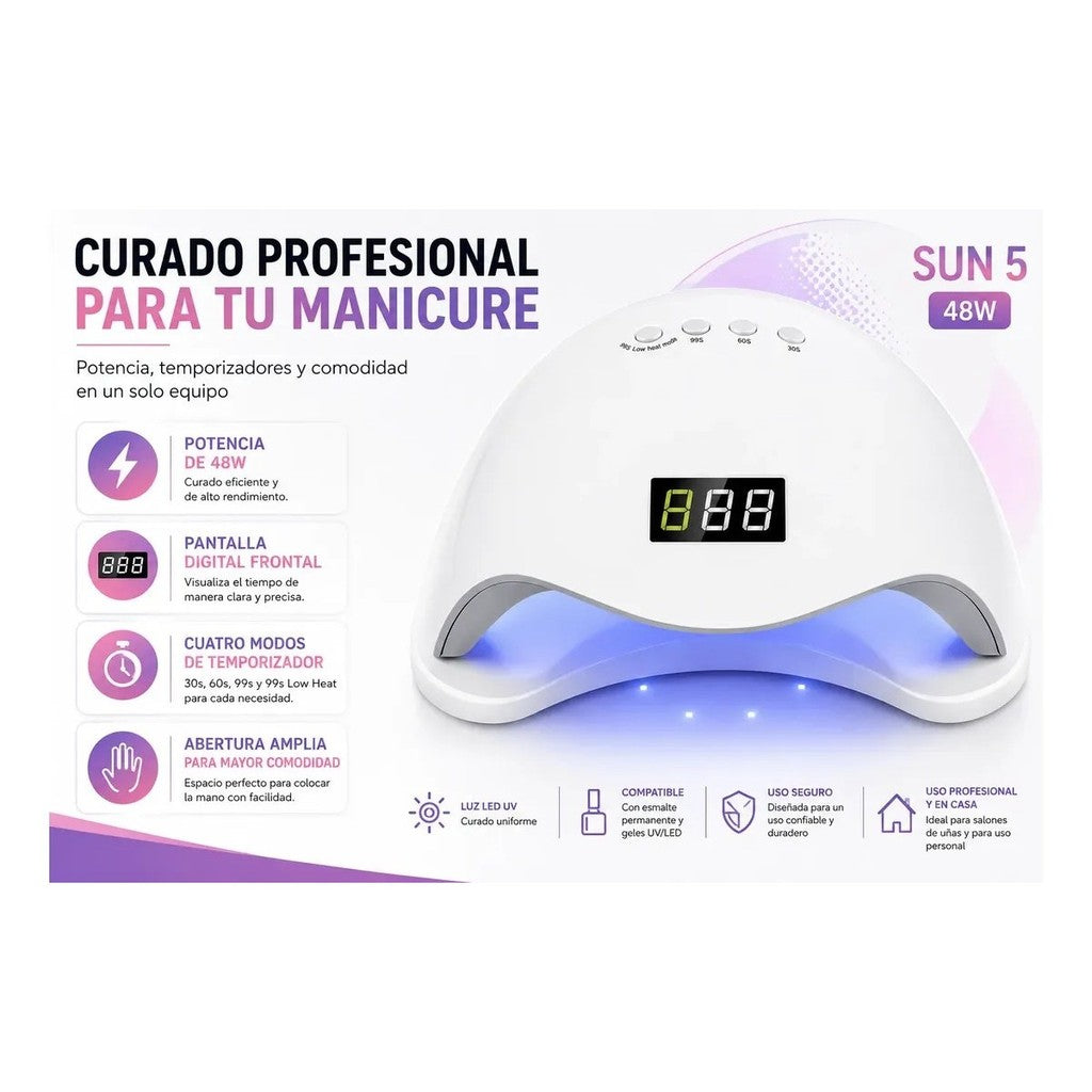 Lampara UV/LED Sun X Blanco