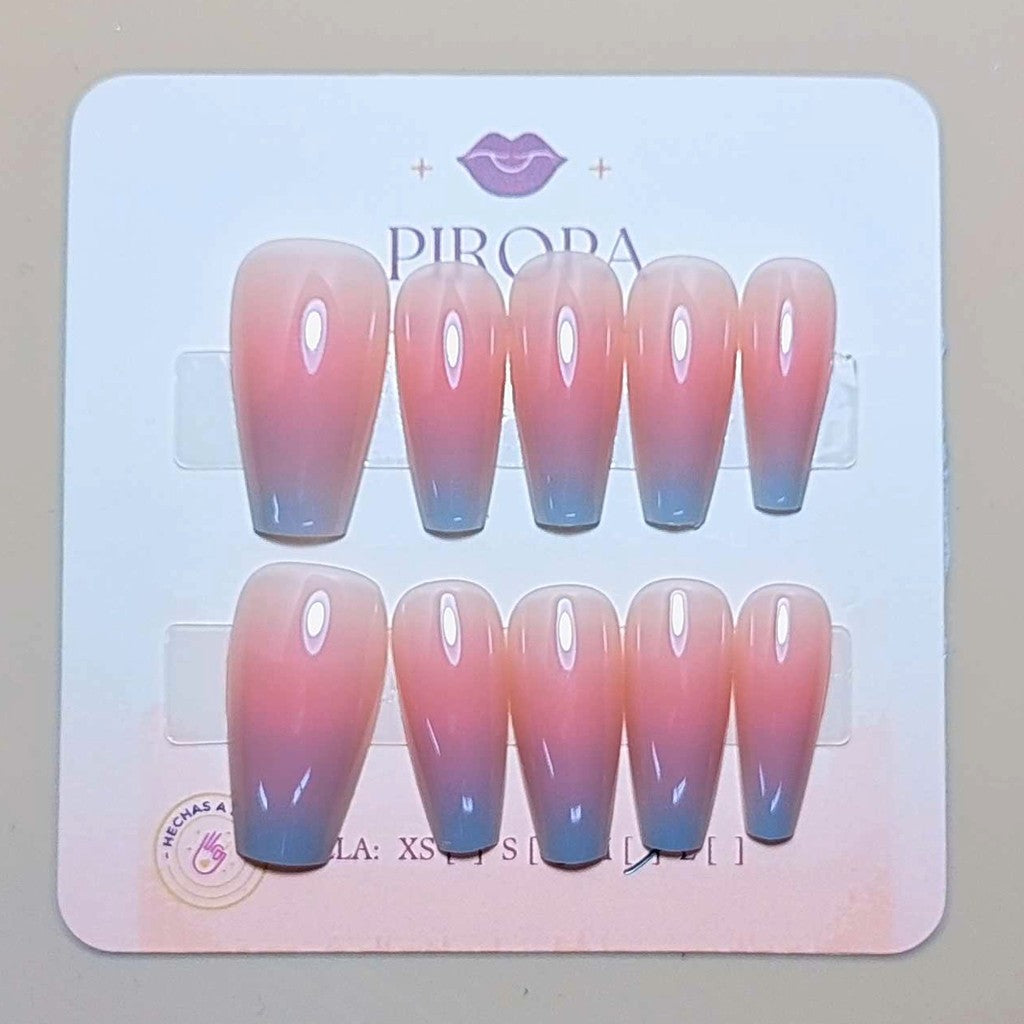 Set Horizonte Precioso — uñas press on glam hechas a mano