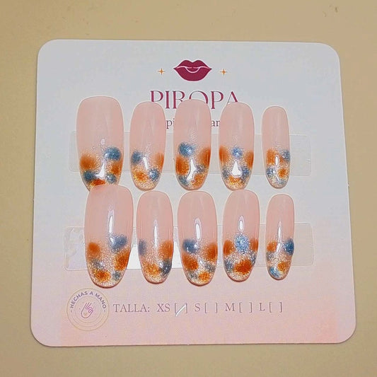Set Safari Brillante — uñas press on glam hechas a mano
